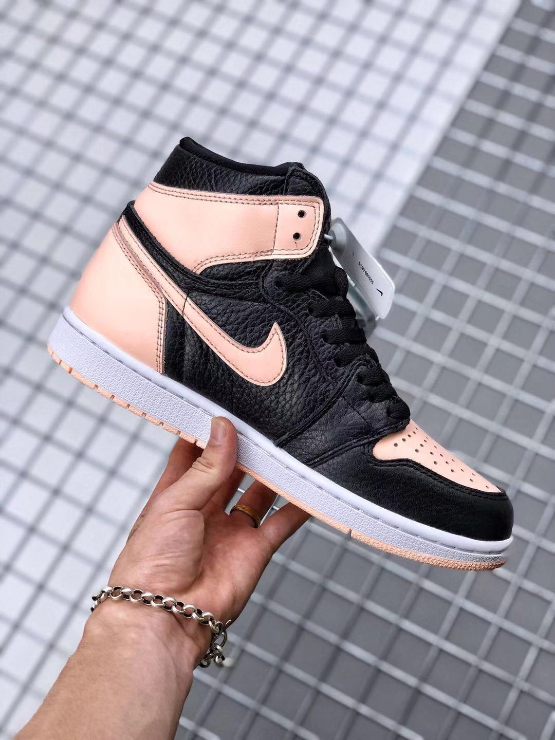 Jordan Air Jordan 1 High OG Crimson Tint Sneakers Black Pink
