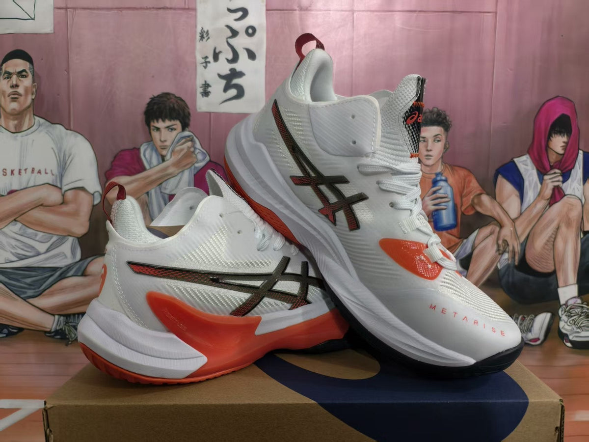 ASICS METARISE White Orange Sneakers