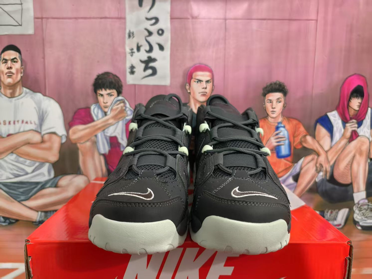 Nike Air Basketball Sneakers Black Grey Green