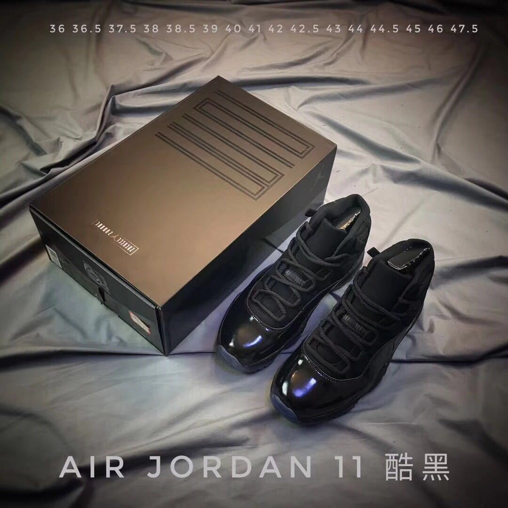 Jordan Air Jordan 11 Cap and Gown Black Sneakers