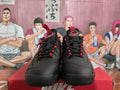 Nike Black and Red Sneakers