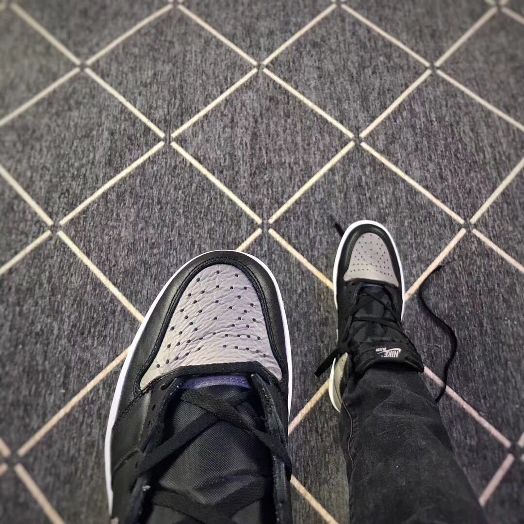 Air Jordan 1 Shadow High-Top Sneakers Black Grey