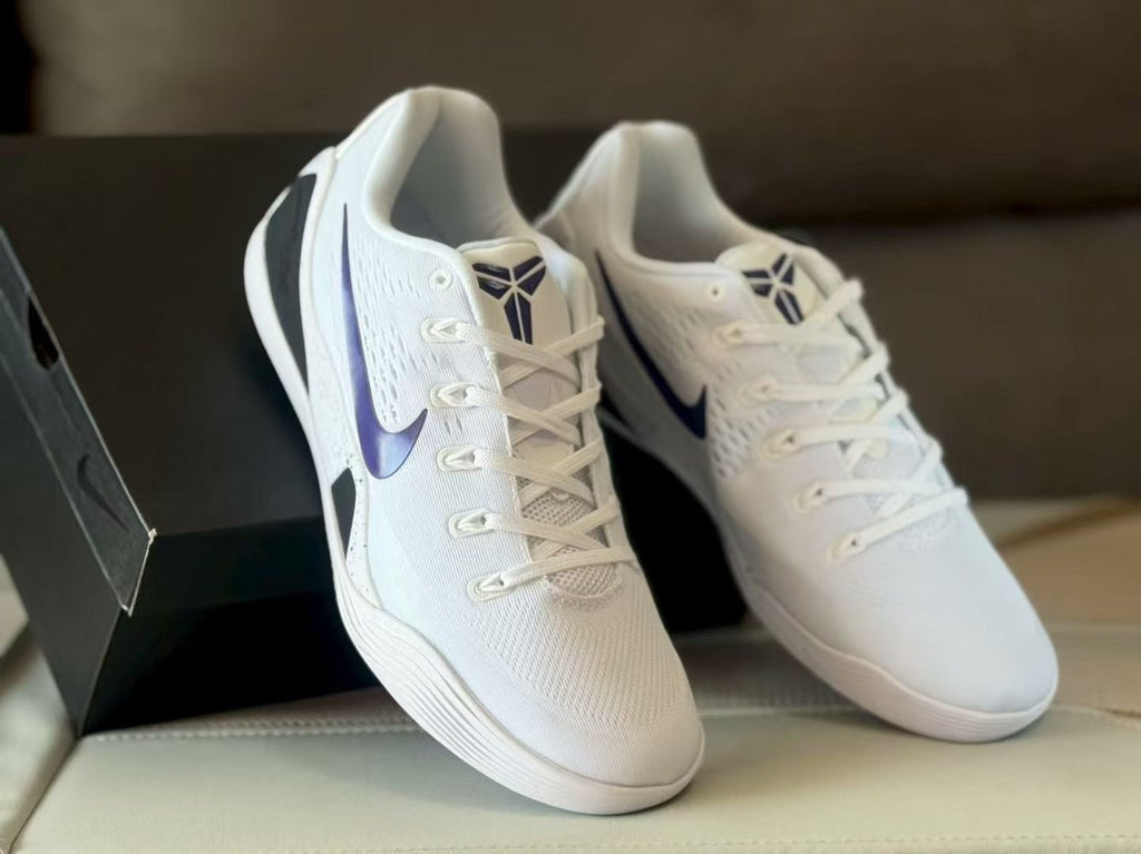 Nike Kobe 9 Basketball Sneakers White Purple