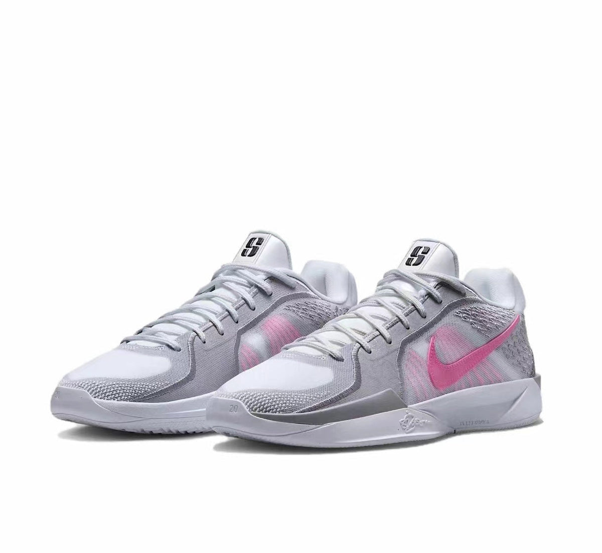 Nike Basketball Sneakers White Pink FQ2174-100