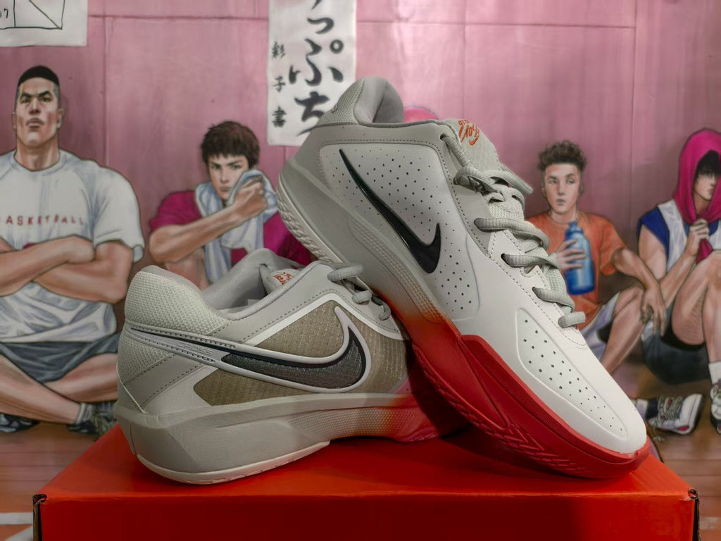Nike Basketball Sneakers Beige and Red