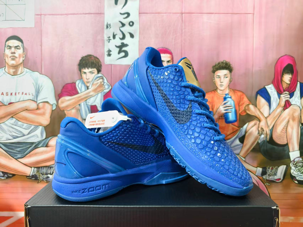Nike Kobe 6 Blue Basketball Sneakers
