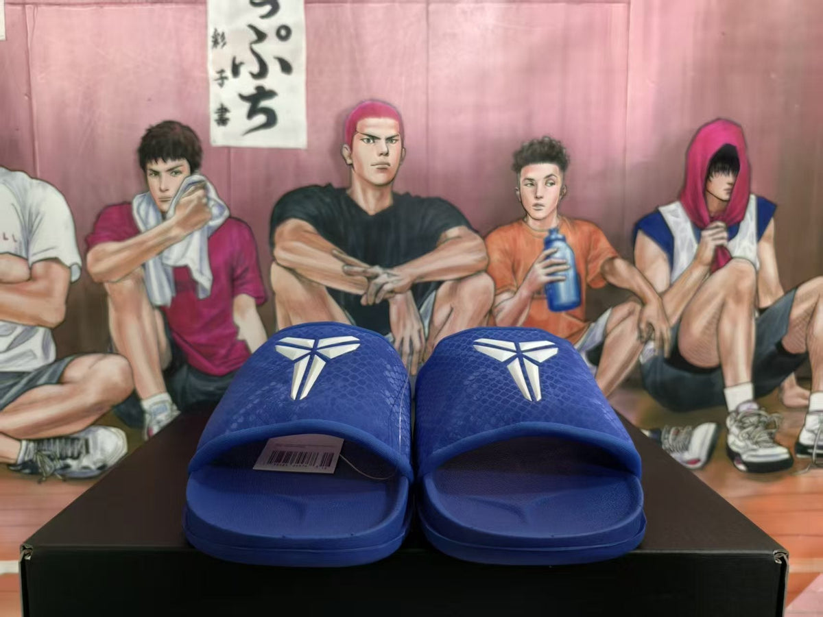 Kobe Blue Basketball Slides