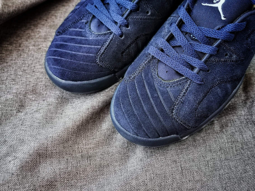 Jordan 6 Charity Women's High-Top Sneakers Navy Red