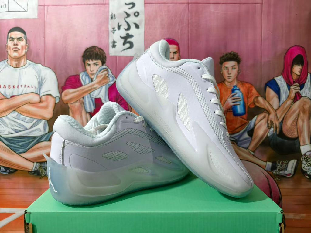 White Jordan Basketball Sneakers