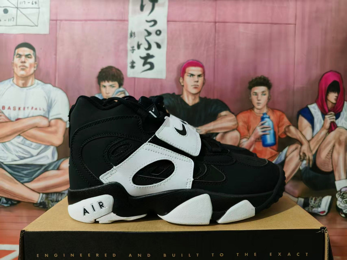 Nike Black and White High-Top Basketball Sneakers
