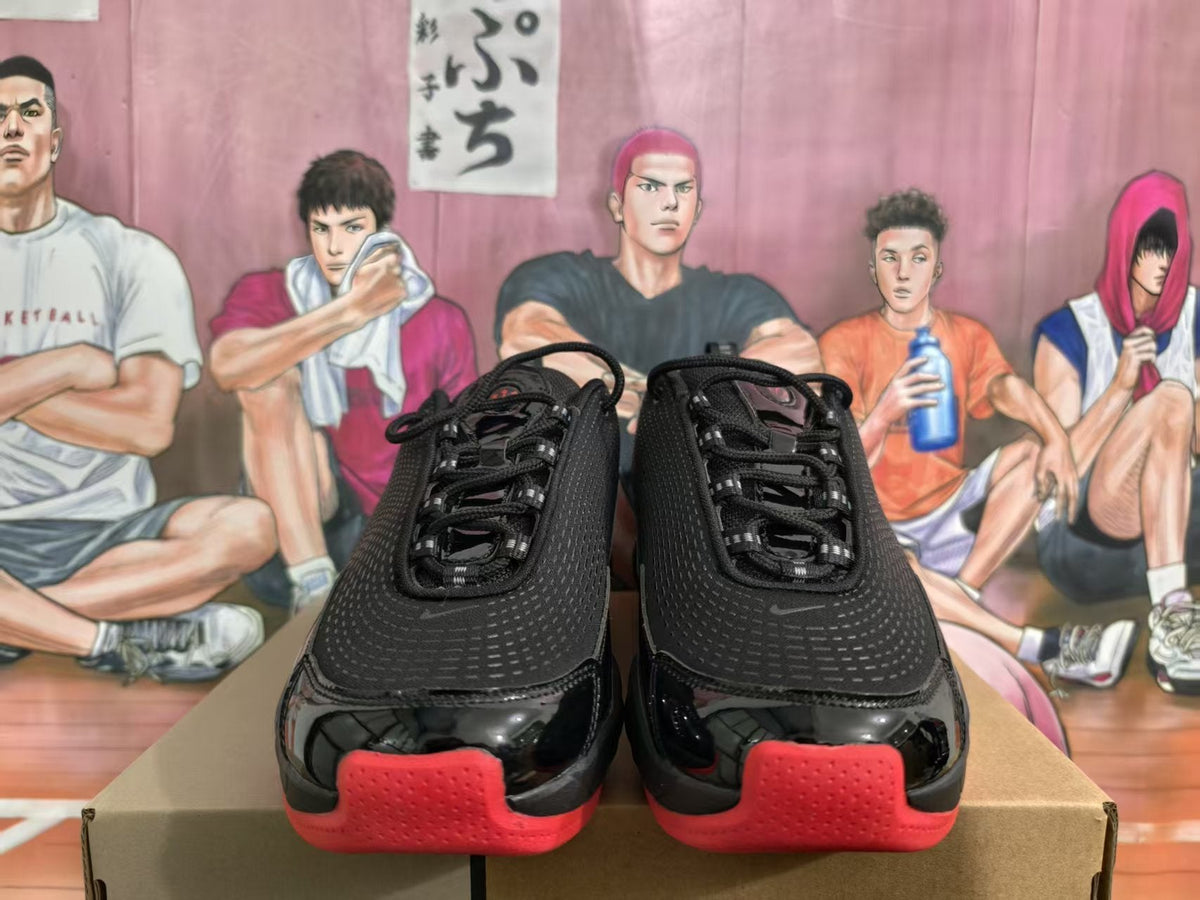 Nike Black and Red Basketball Sneakers