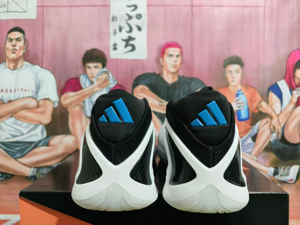 Adidas Basketball Shoes, White Black Blue