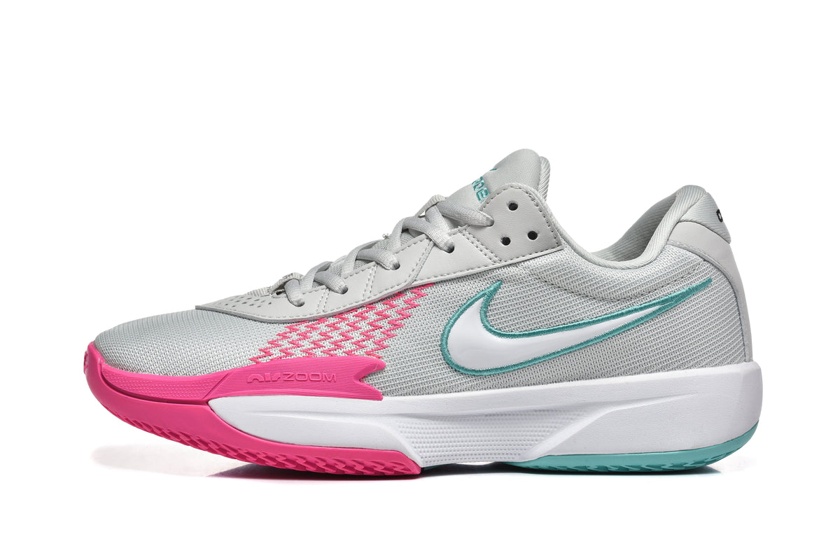Nike GT Cut Academy Basketball Shoes Grey Pink Teal FB2599-010