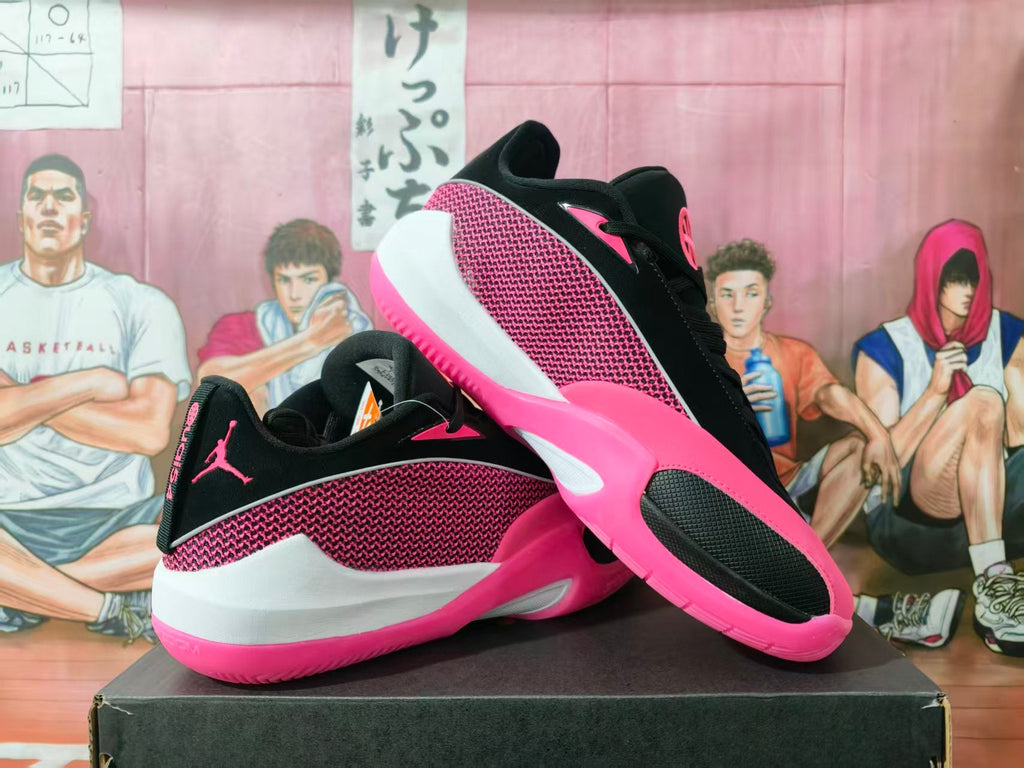 Jordan Basketball Sneakers Black and Pink