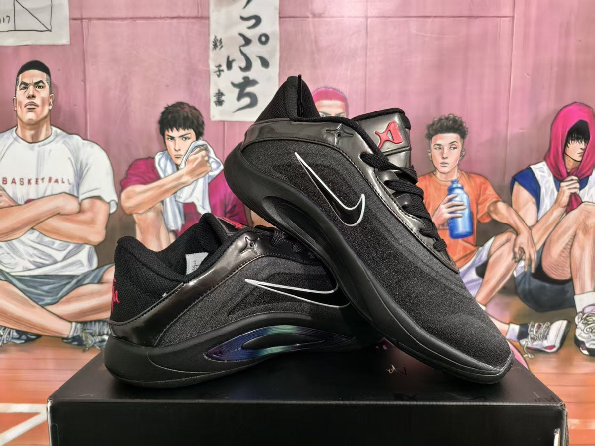 Nike Black Basketball Shoes with Red Accents