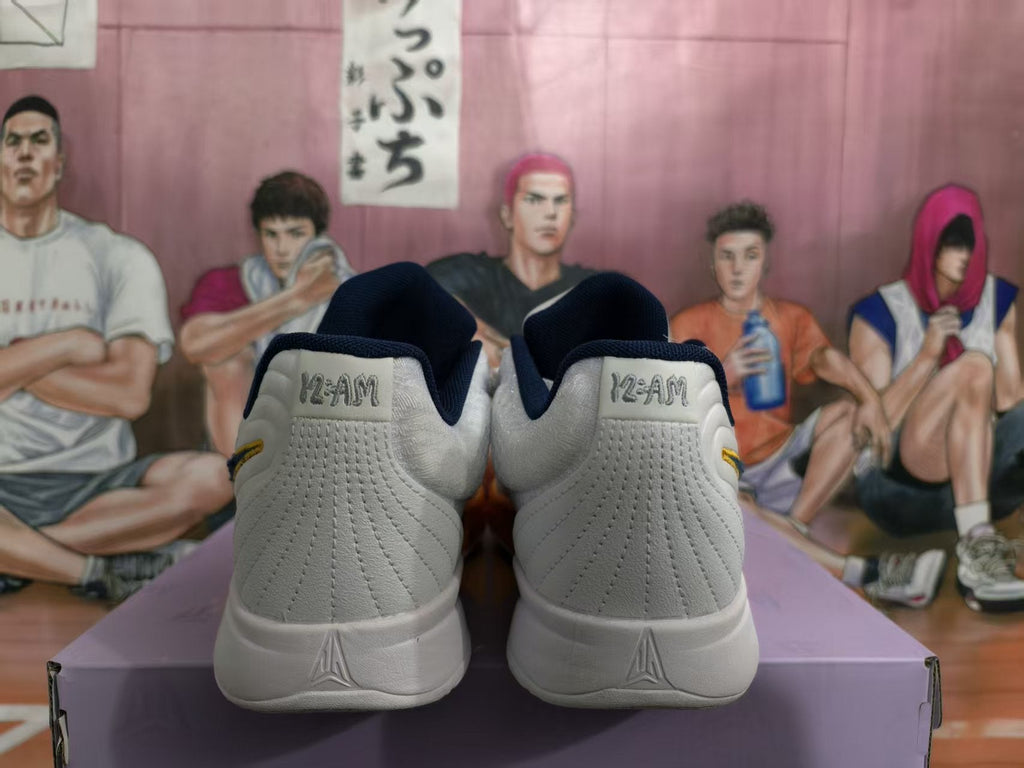 Nike White Orange Basketball Sneakers