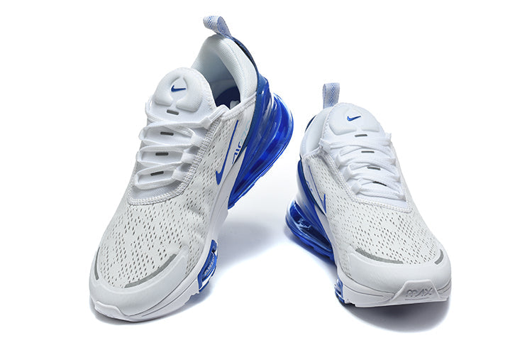 Nike Air Max 270 Premium White and Blue Sneakers