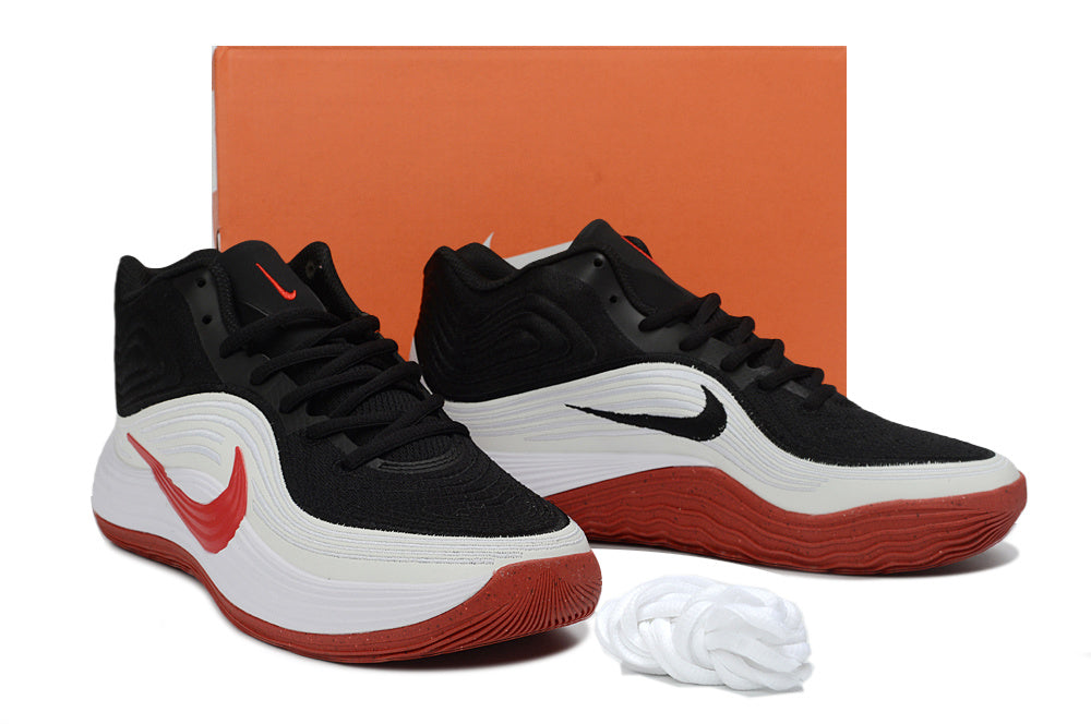 Nike Precision 8 Basketball Shoes in Black, White and Red