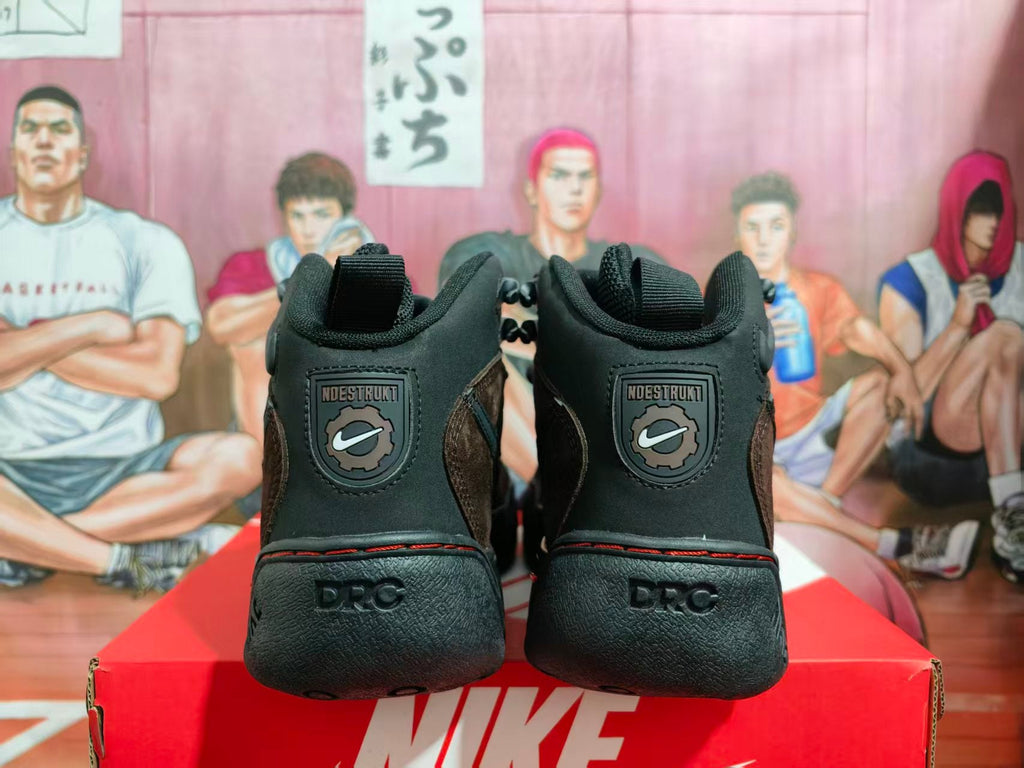 Nike Black and Brown High-Top Sneakers