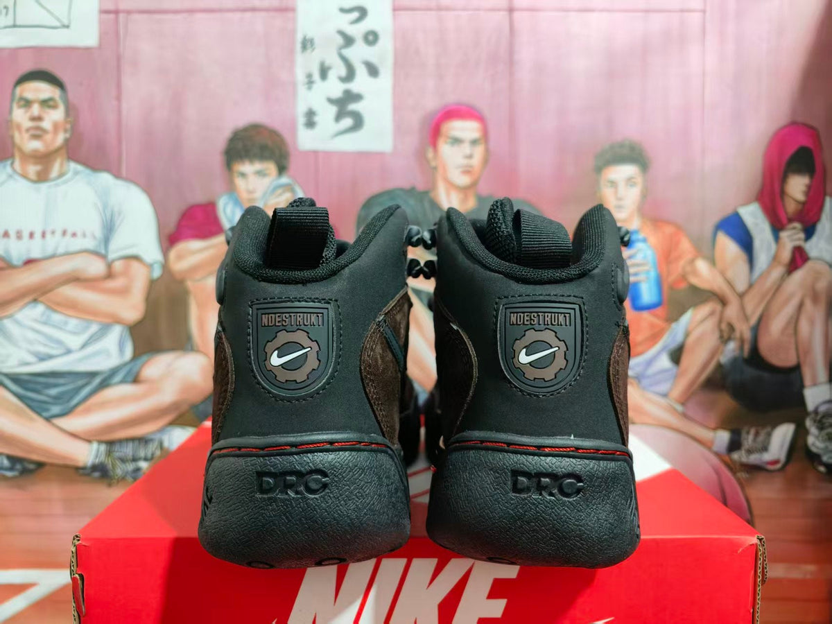 Nike Black and Brown High-Top Sneakers