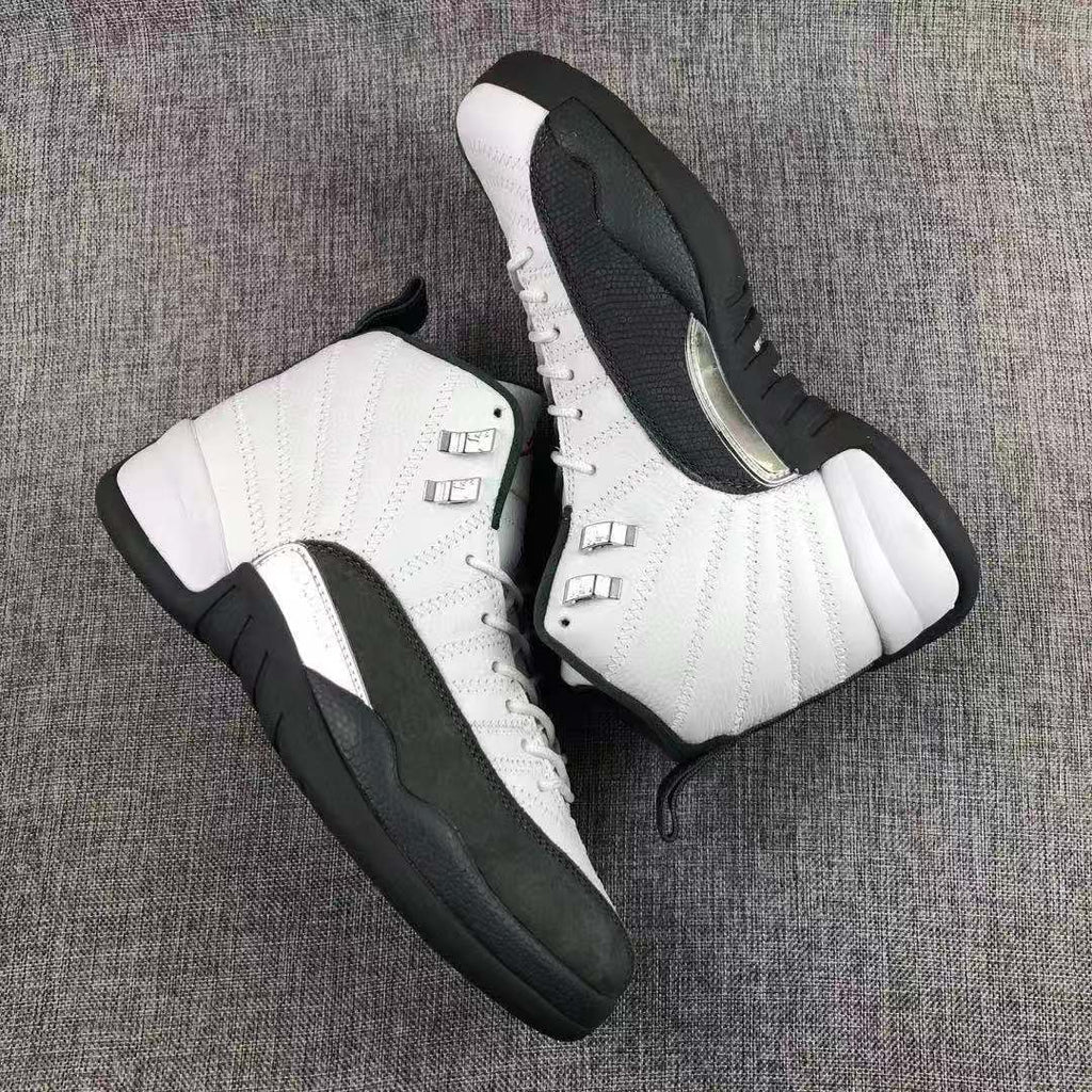 Jordan Air Jordan 12 Reverse Taxi Sneakers White Black