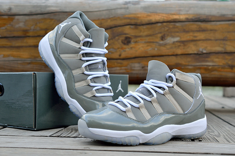 Jordan Air Jordan 11 High-Top Sneakers Gray White 378037-001