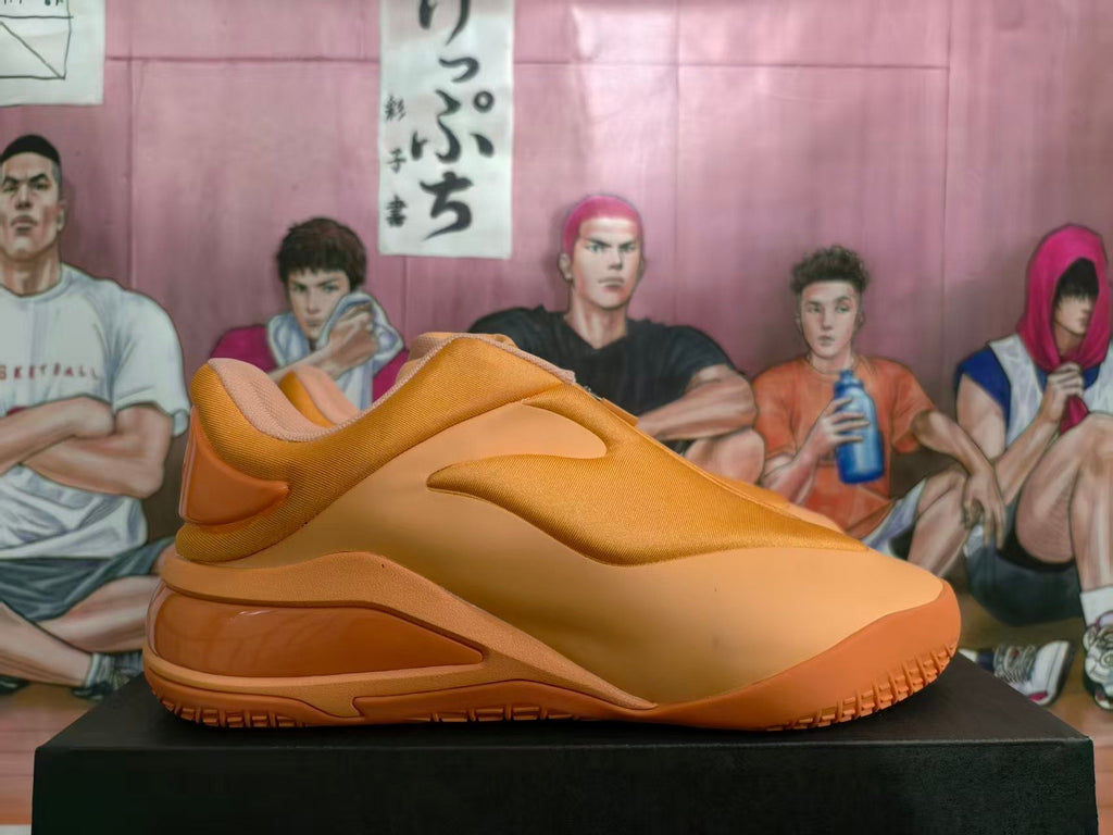 Tangerine Orange Slip-On Sneakers