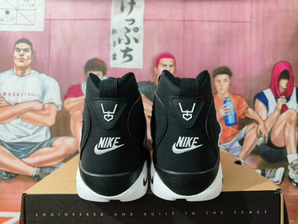 Nike Black and White High-Top Basketball Sneakers