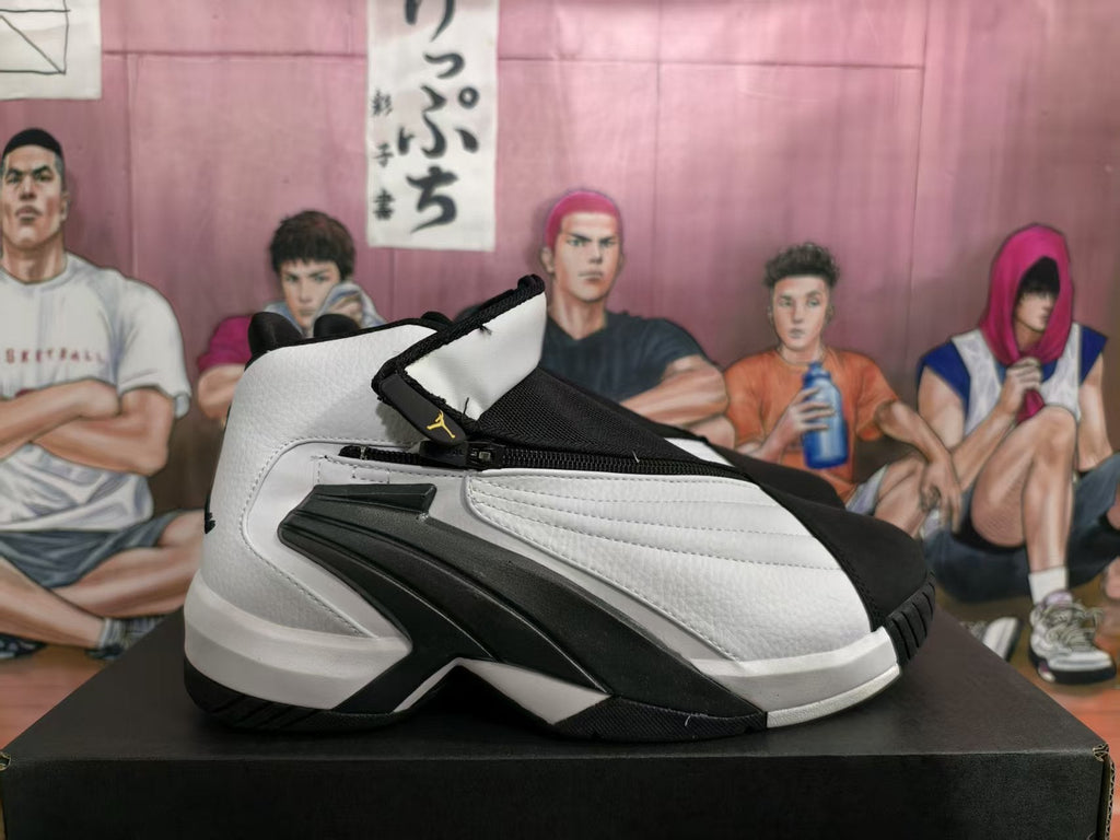 Jordan White Black High-Top Basketball Sneakers