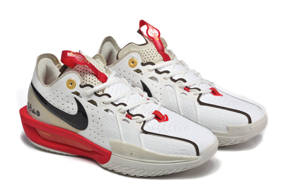 Nike GT Cut 3 Basketball Shoes White Red DV2918-103