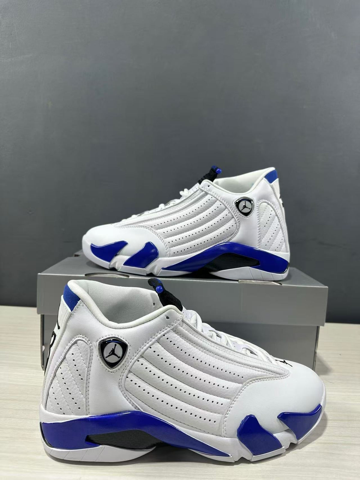 Jordan Air Jordan 14 Hyper Royal White Blue Sneakers