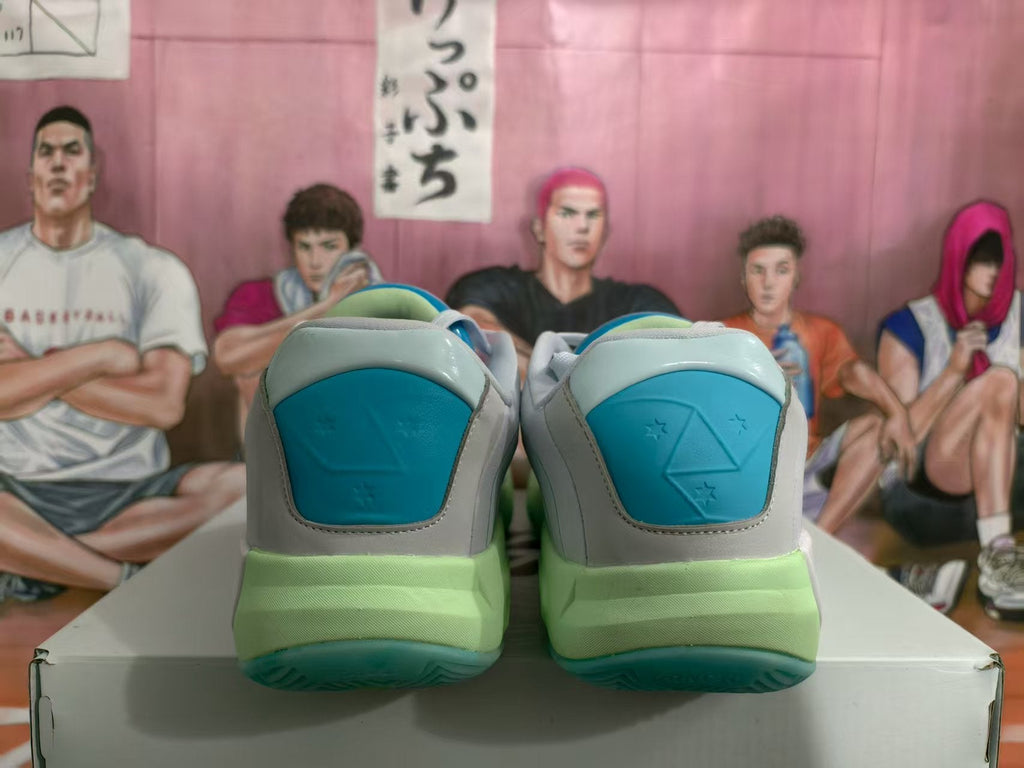 Jordan Basketball Sneakers White Blue Green