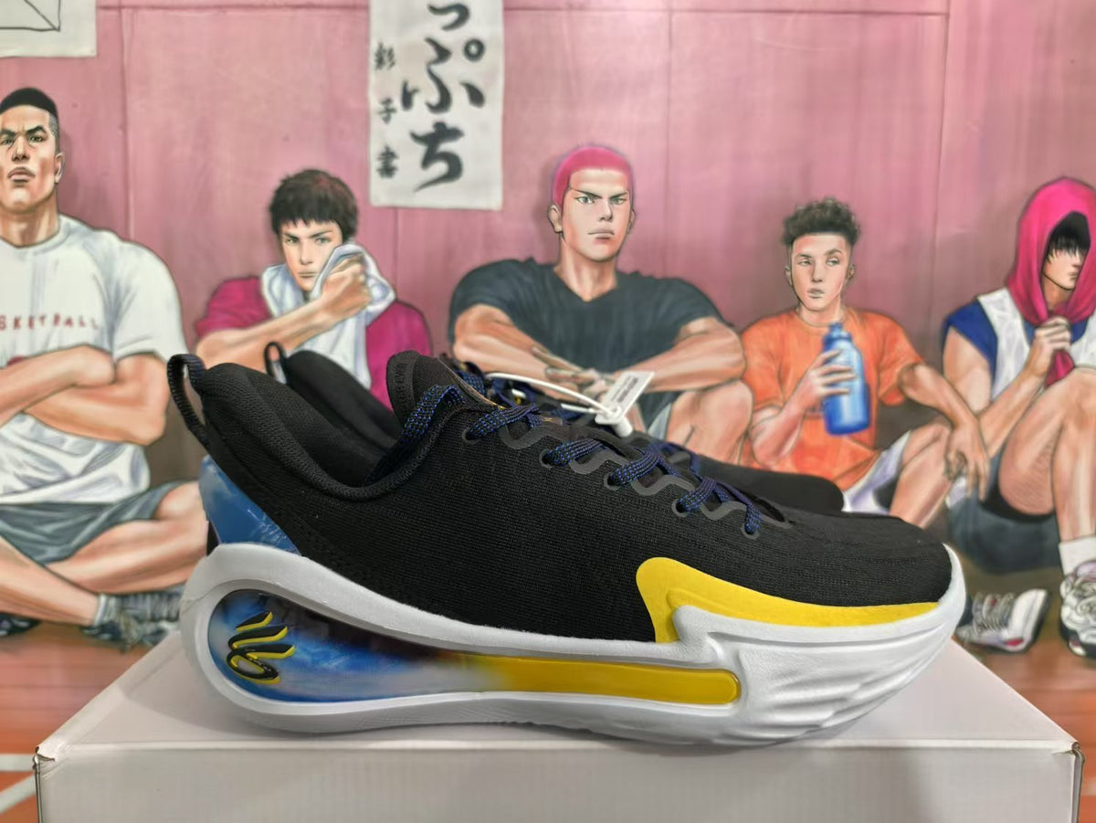 Li-Ning Black Blue Yellow Basketball Sneakers