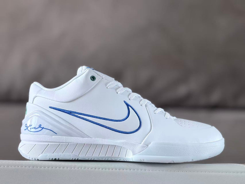 Nike Kobe 4 Basketball Shoes White and Blue