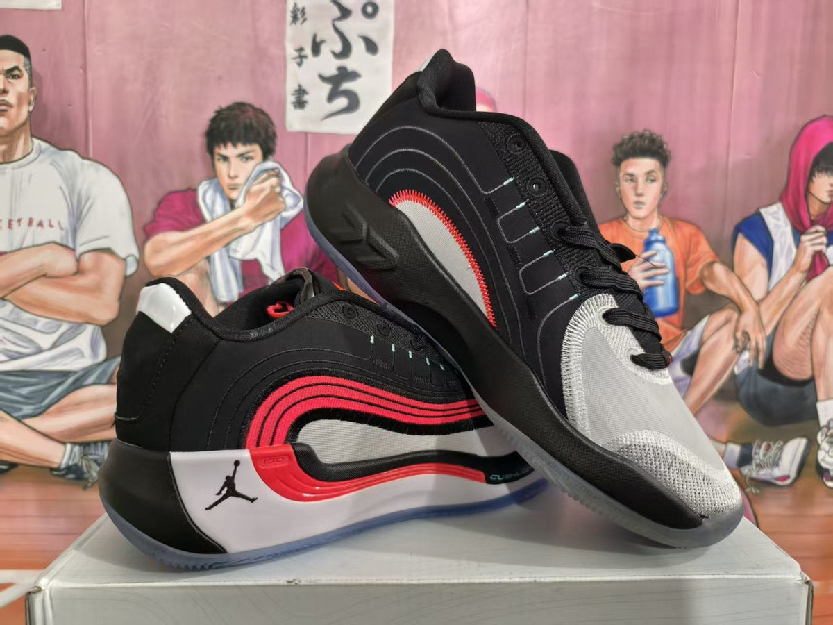Jordan Basketball Sneakers Black White Red