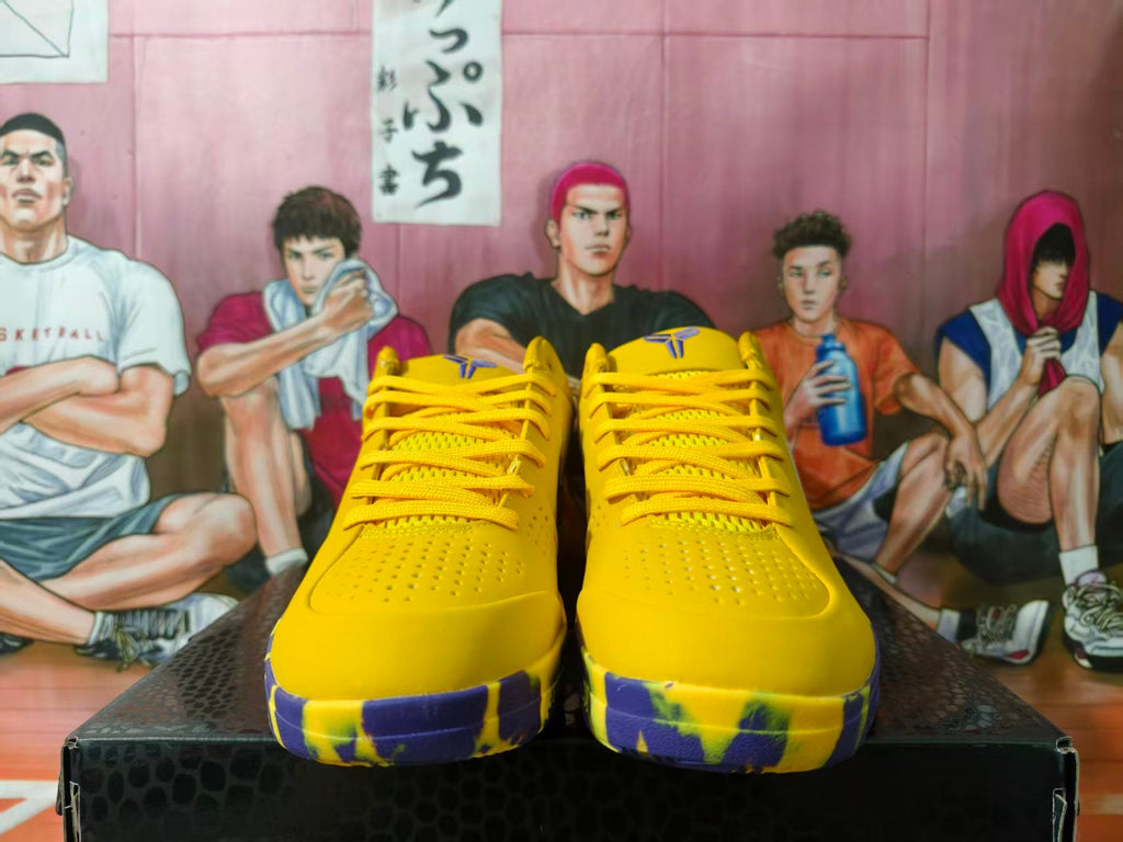 Nike Lakers Yellow Basketball Sneakers