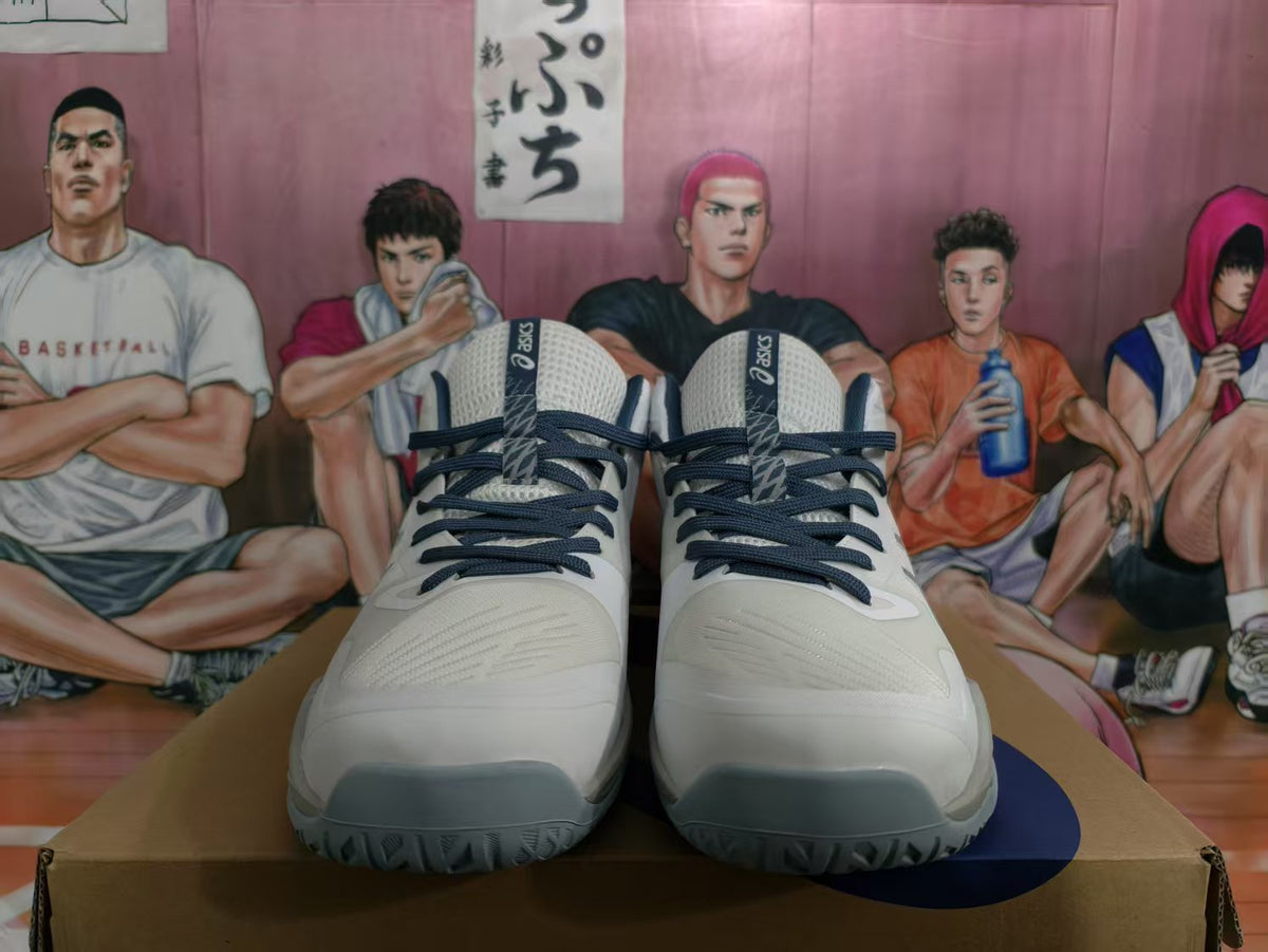 ASICS Sky Elite FF Volleyball Shoes White Navy