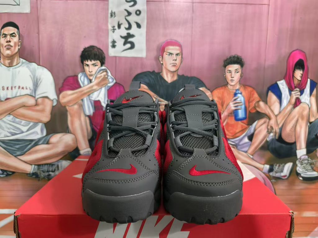 Nike Red and Black Basketball Sneakers