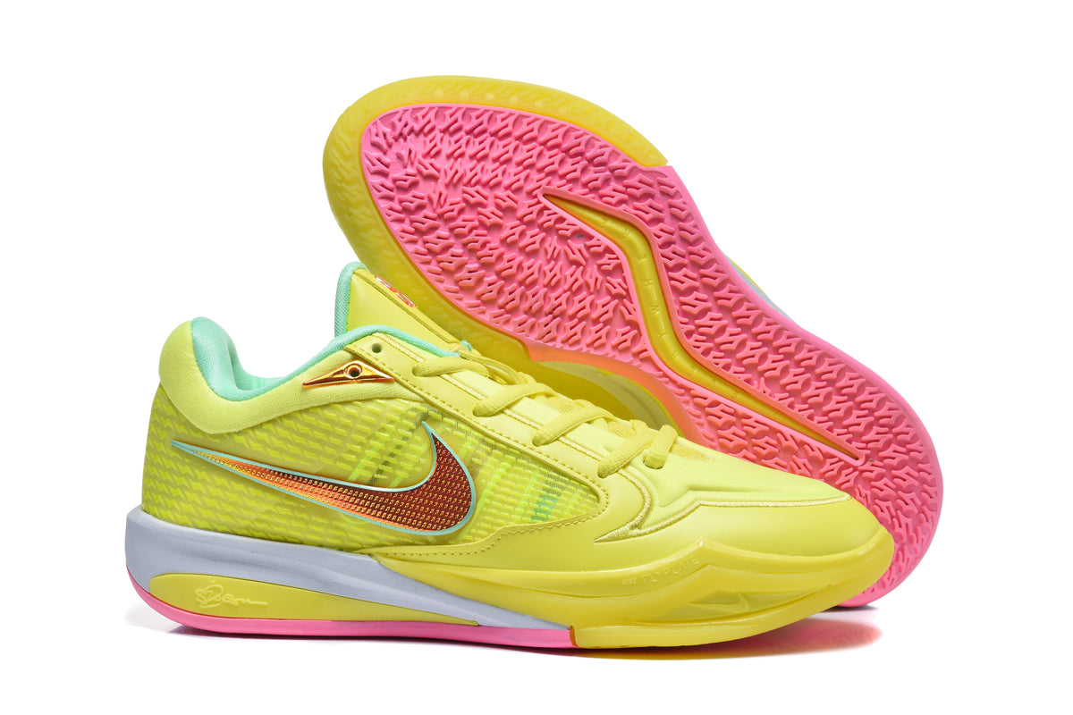 Nike SpongeBob Basketball Shoes in Yellow and Pink