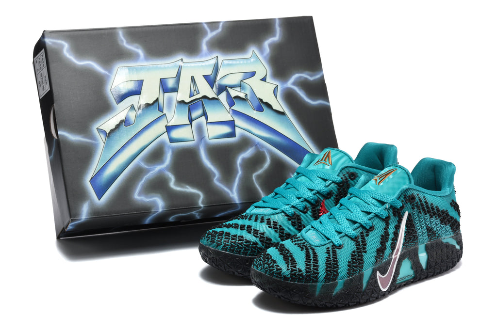 Nike HF2793-300 Basketball Sneakers Teal and Black