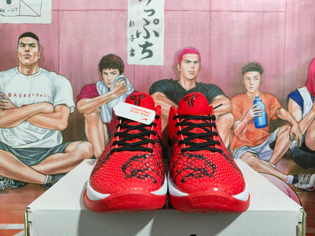 Nike Basketball Sneakers Red Black White