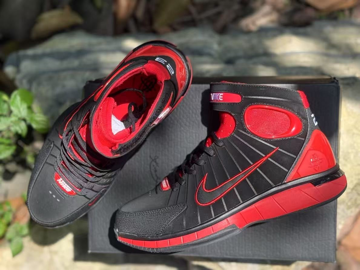 2K4 High-Top Sneakers Black Red