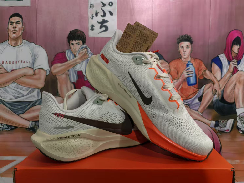 Nike Air Zoom Running Shoes White Black Orange