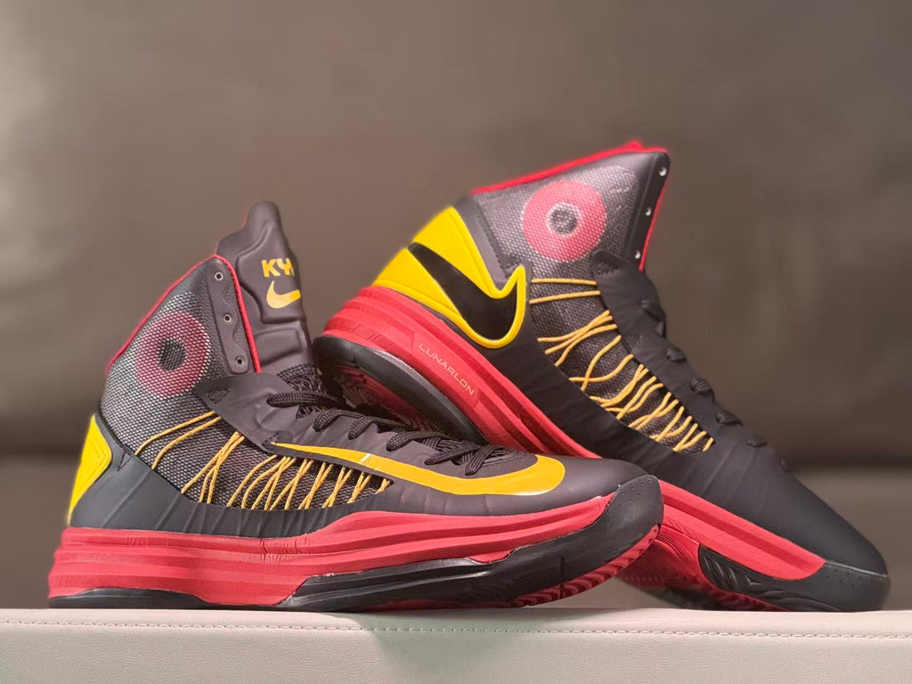 Nike Kobe 10 High Basketball Shoes Black Yellow Red