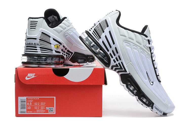 Nike Air Max Plus 3 White and Black Sneakers