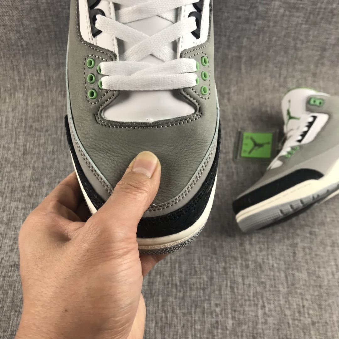 Jordan Air Jordan 3 Chlorophyll Gray Sneakers 136064-006