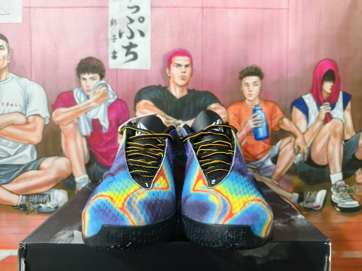 Nike LeBron 12 Basketball Shoes Blue Orange