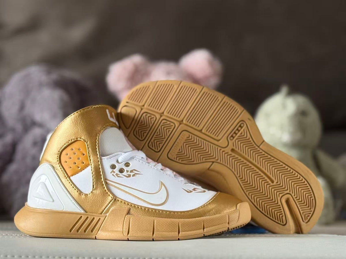 Nike Kobe 2K5 Kids' Basketball Shoes Gold White