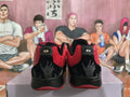 Nike Halloween Basketball Sneakers Red Black Gold