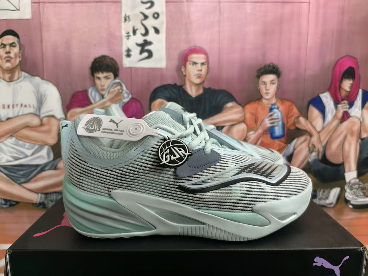 Puma All-Pro Nitro Basketball Shoes White Grey